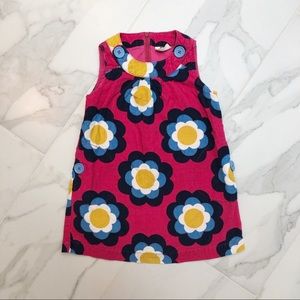 Mini Boden Pink Floral Jumper Dress